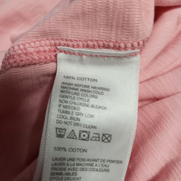 TOMMY BAHAMA Ashby Slub light textured cotton hi-lo 3/4 sleeve tee, L - Picture 5 of 11